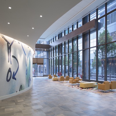 Interior of Vertex headquarters in Boston, MA